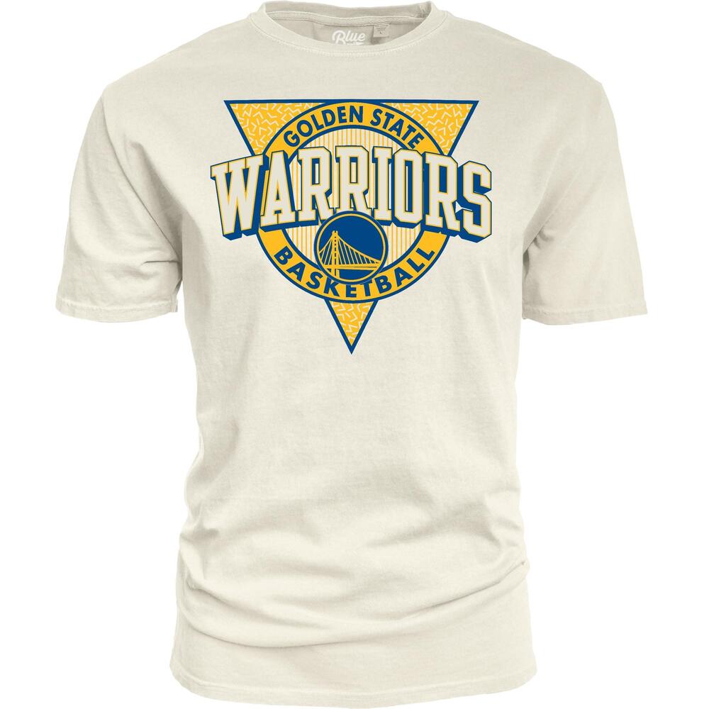 Blue 84 Nba Unisex-Adult Nba  T-Shirt Ringspun Triblock Ivory